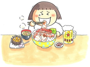 いつもは適当自炊にワクワク外食。たまに買い食い、旅ごはんも大好き！